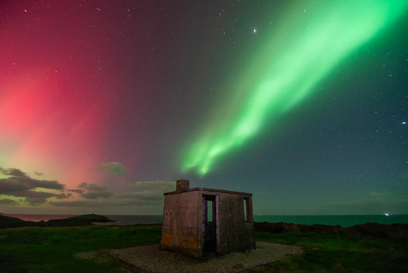 Northern Lights Over Knockadoon Lookout Post