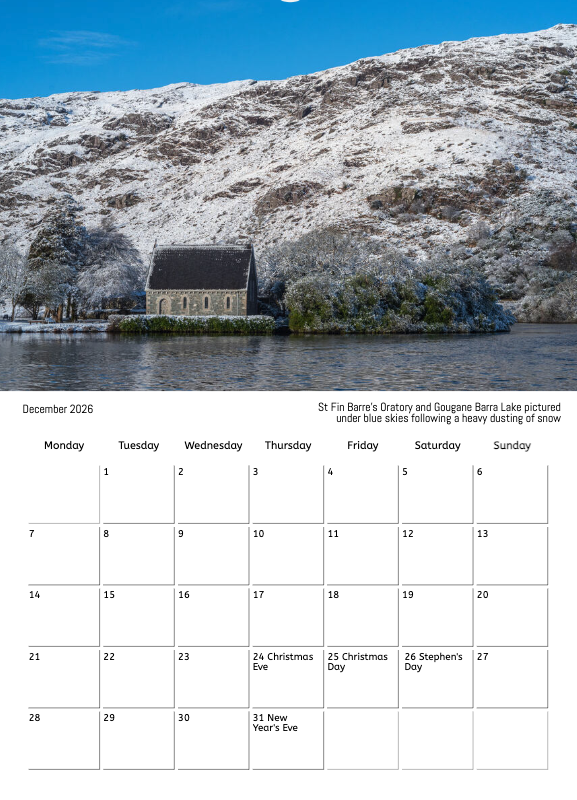 Cian O'Regan Photography - 2026 Photo Calendar