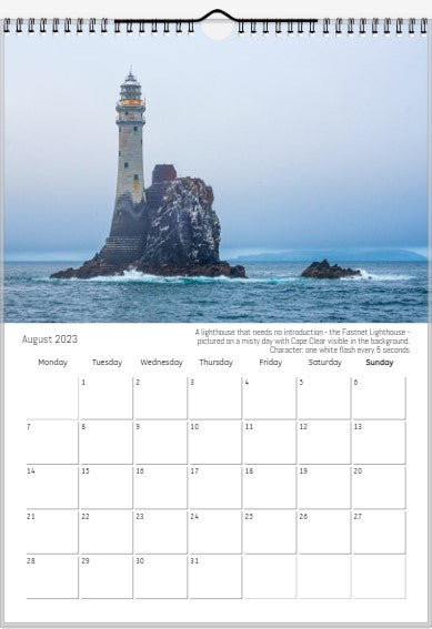 Lighthouses of Cork - 2023 Photo Calendar - Cian O’Regan Photography
