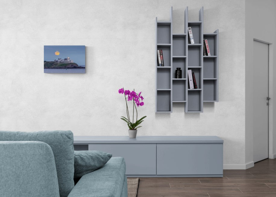 Harvest Moon Over Roches Point Lighthouse