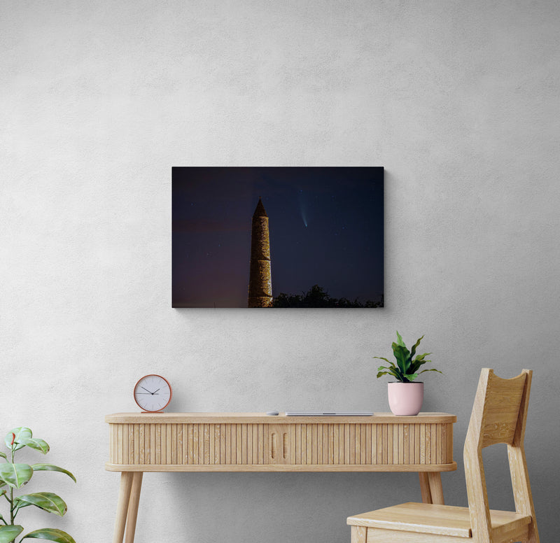 Ardmore Round Tower and Comet NEOWISE