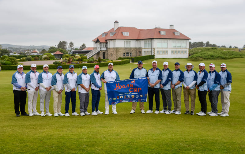 Golfers on an Ireland buddies golf vacation trip at Royal County Down.