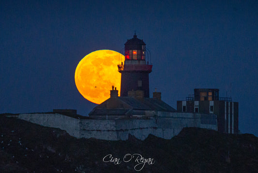 Full Moon Over Ballycotton Lighthouse
