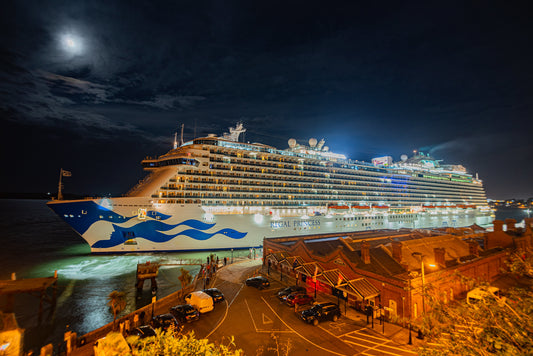 Cobh Cruise Ship at Night
