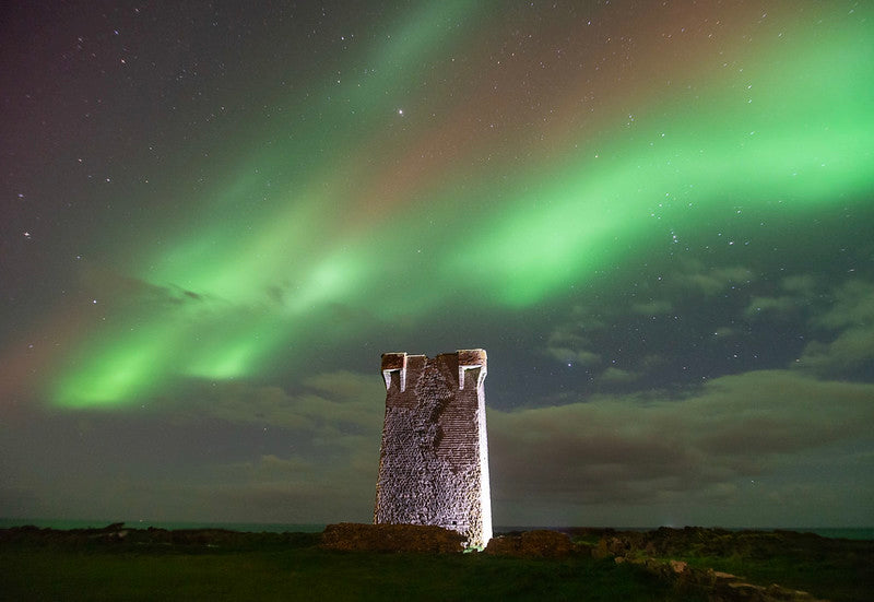Northern Lights Over Knockadoon Signal Tower