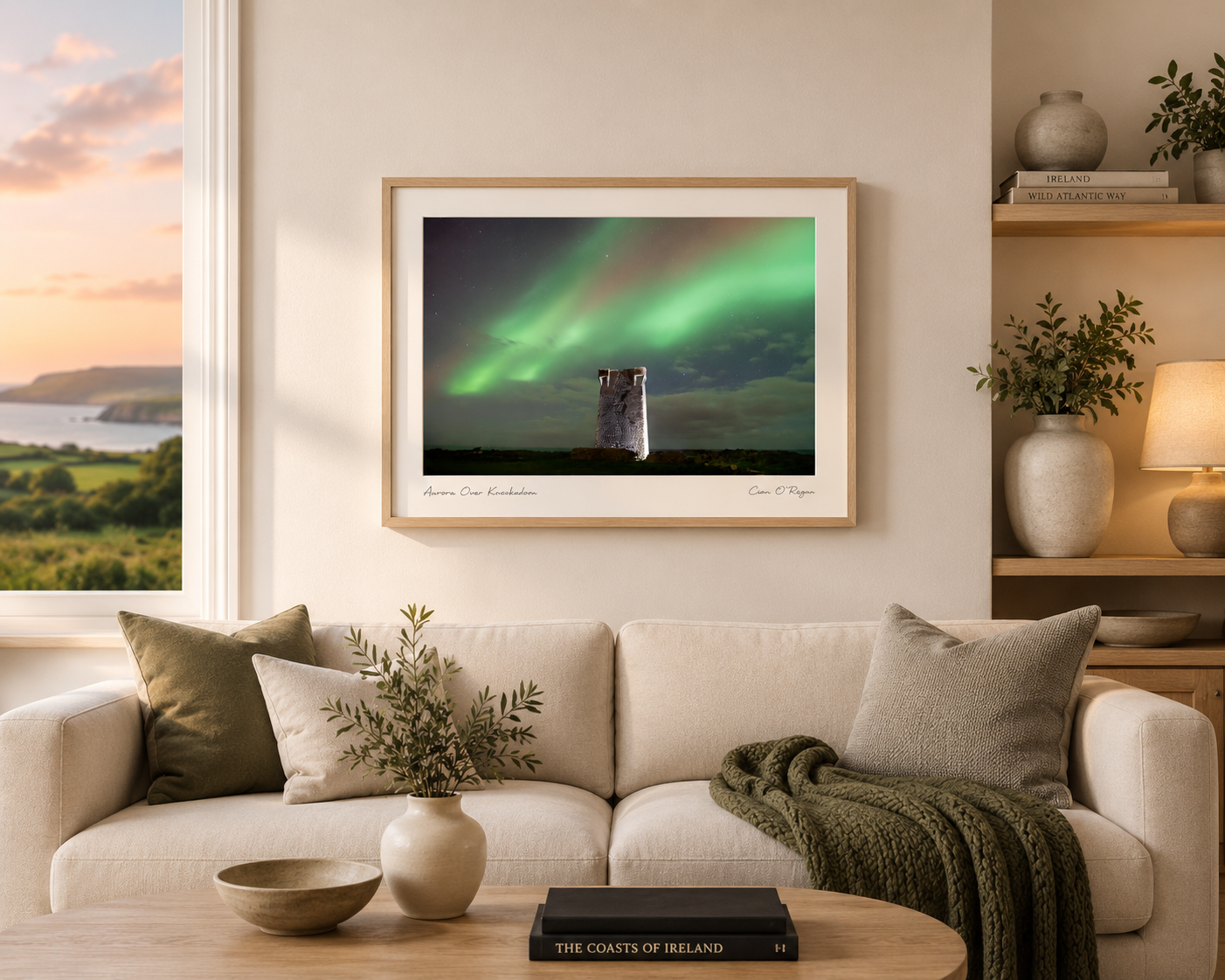 Northern Lights Over Knockadoon Signal Tower