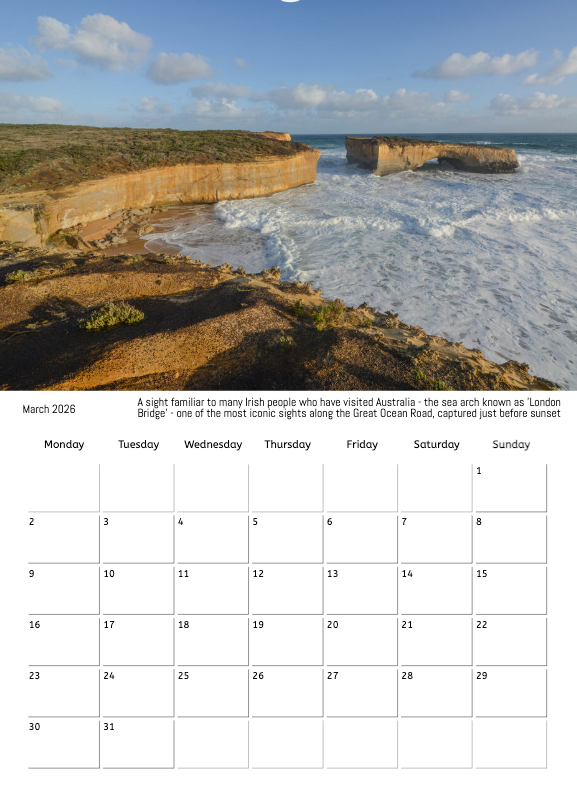 Cian O'Regan Photography - 2026 Photo Calendar