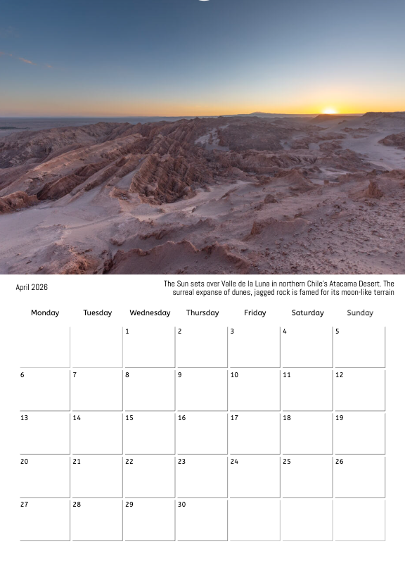 Cian O'Regan Photography - 2026 Photo Calendar