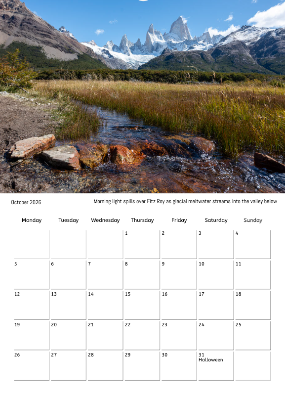 Cian O'Regan Photography - 2026 Photo Calendar