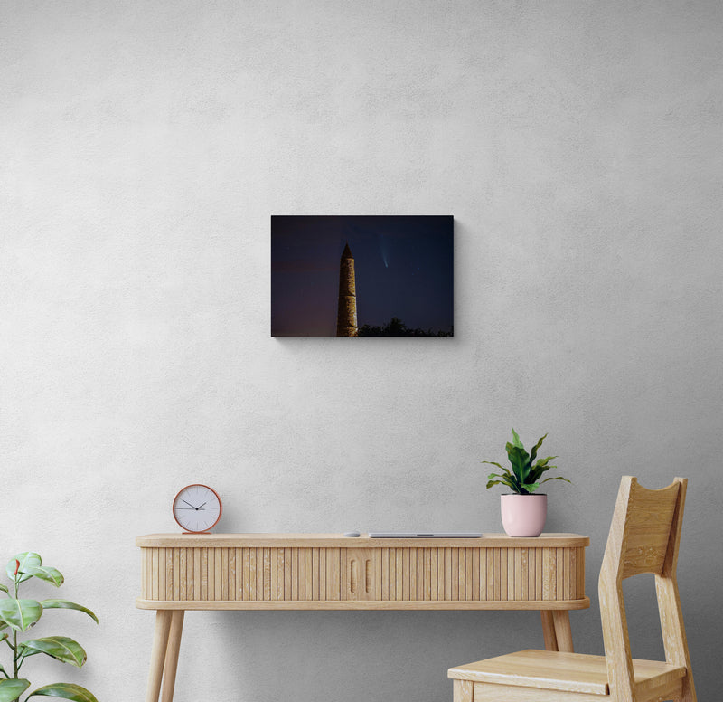 Ardmore Round Tower and Comet NEOWISE
