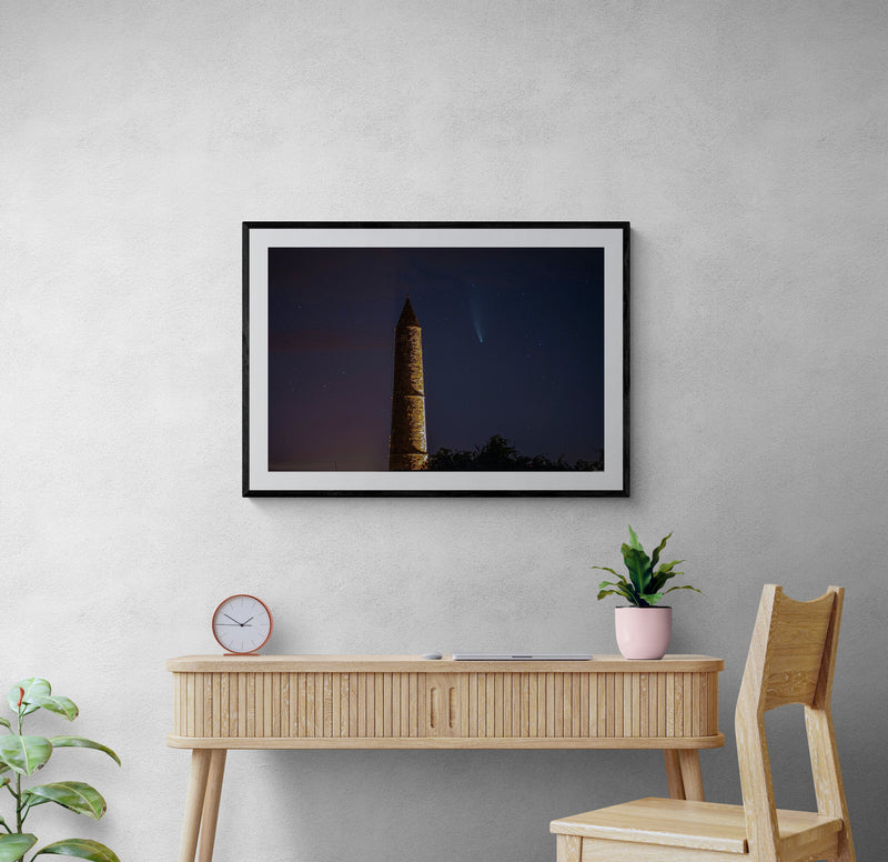 Ardmore Round Tower and Comet NEOWISE